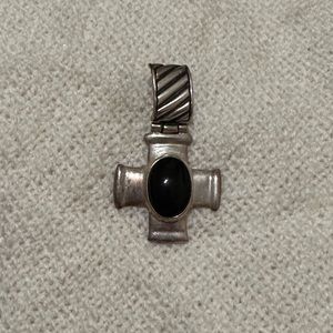 Onyx Cross Pendant